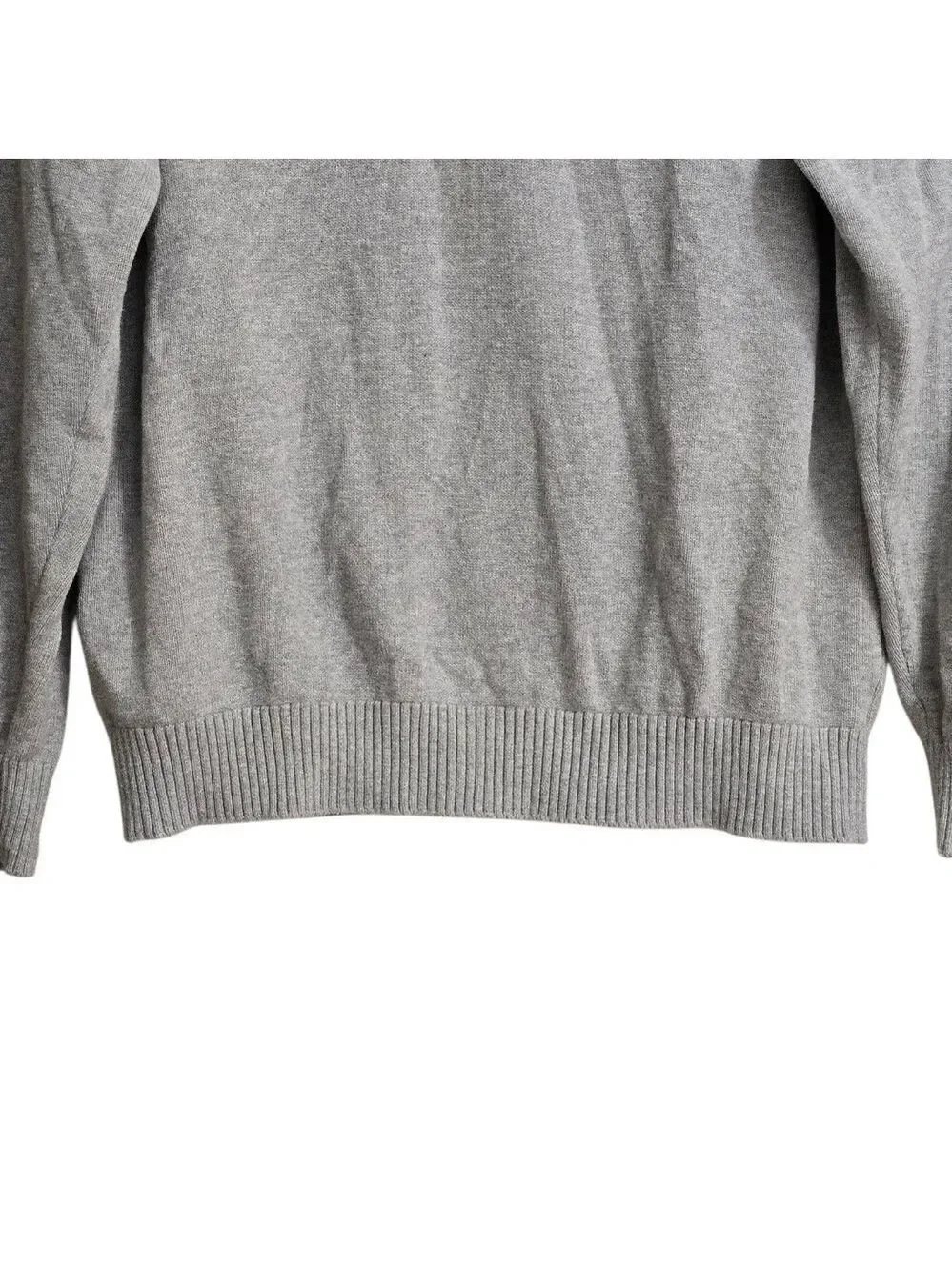 Izod Saltwater Harbor Fair Isle Quarter Button Knit Sweater Sz XL